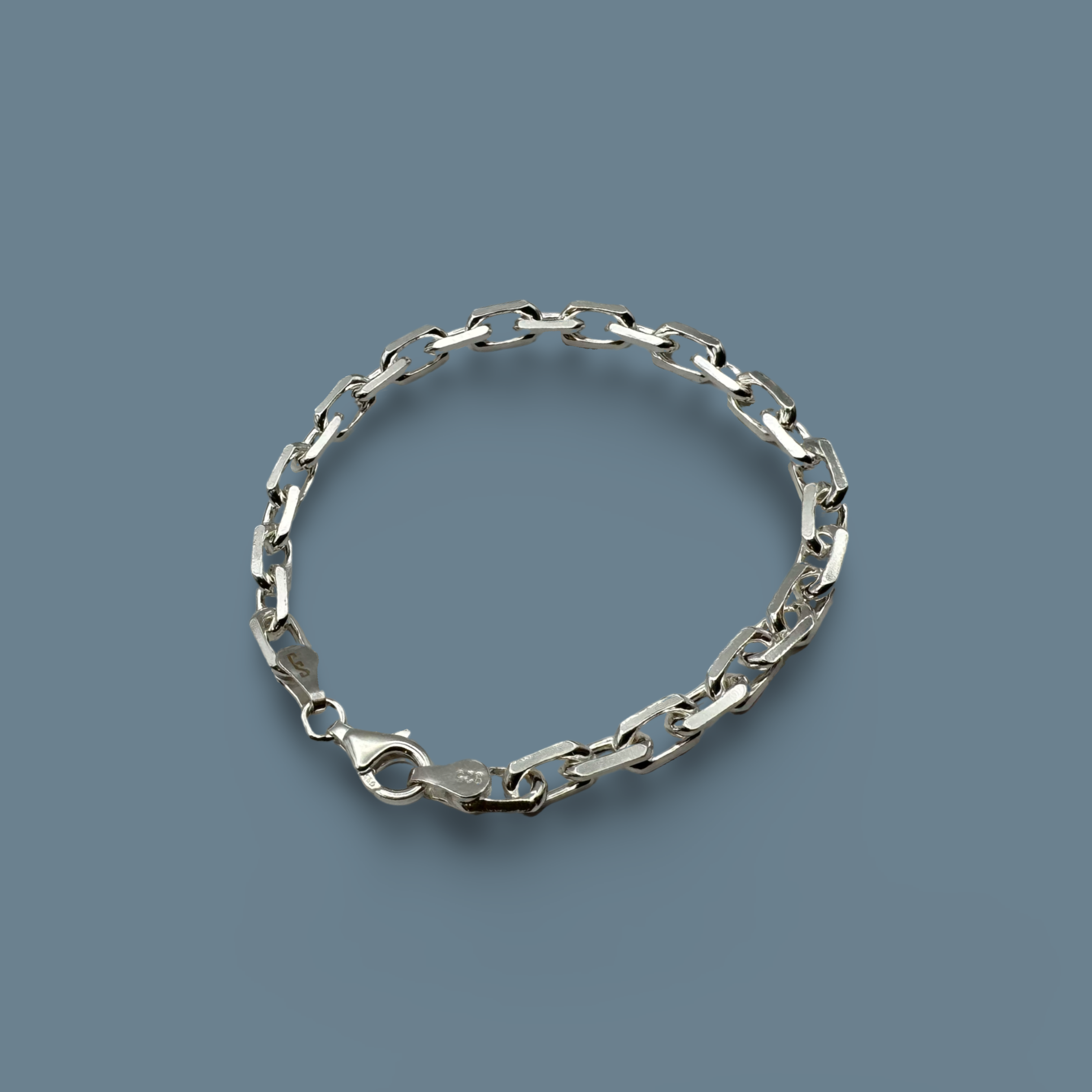 Diamond Cable Bracelet 925 Sterling Silver