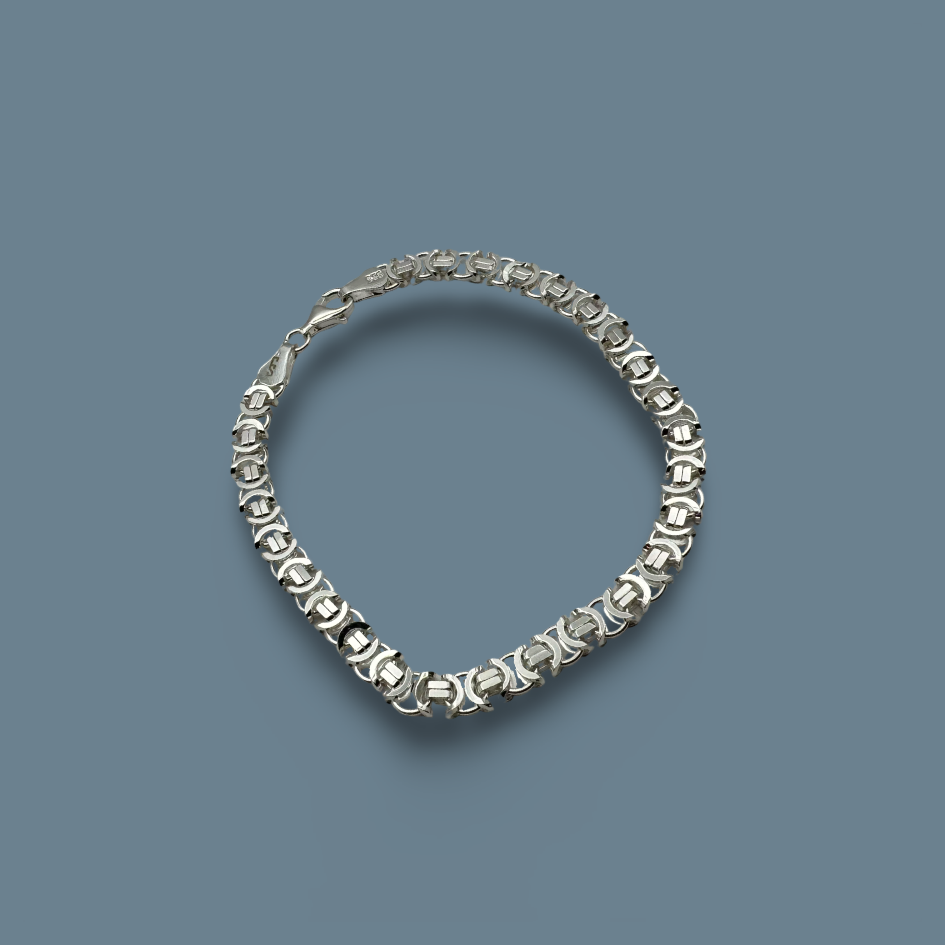 Euro Bracelet 925 Sterling Silver