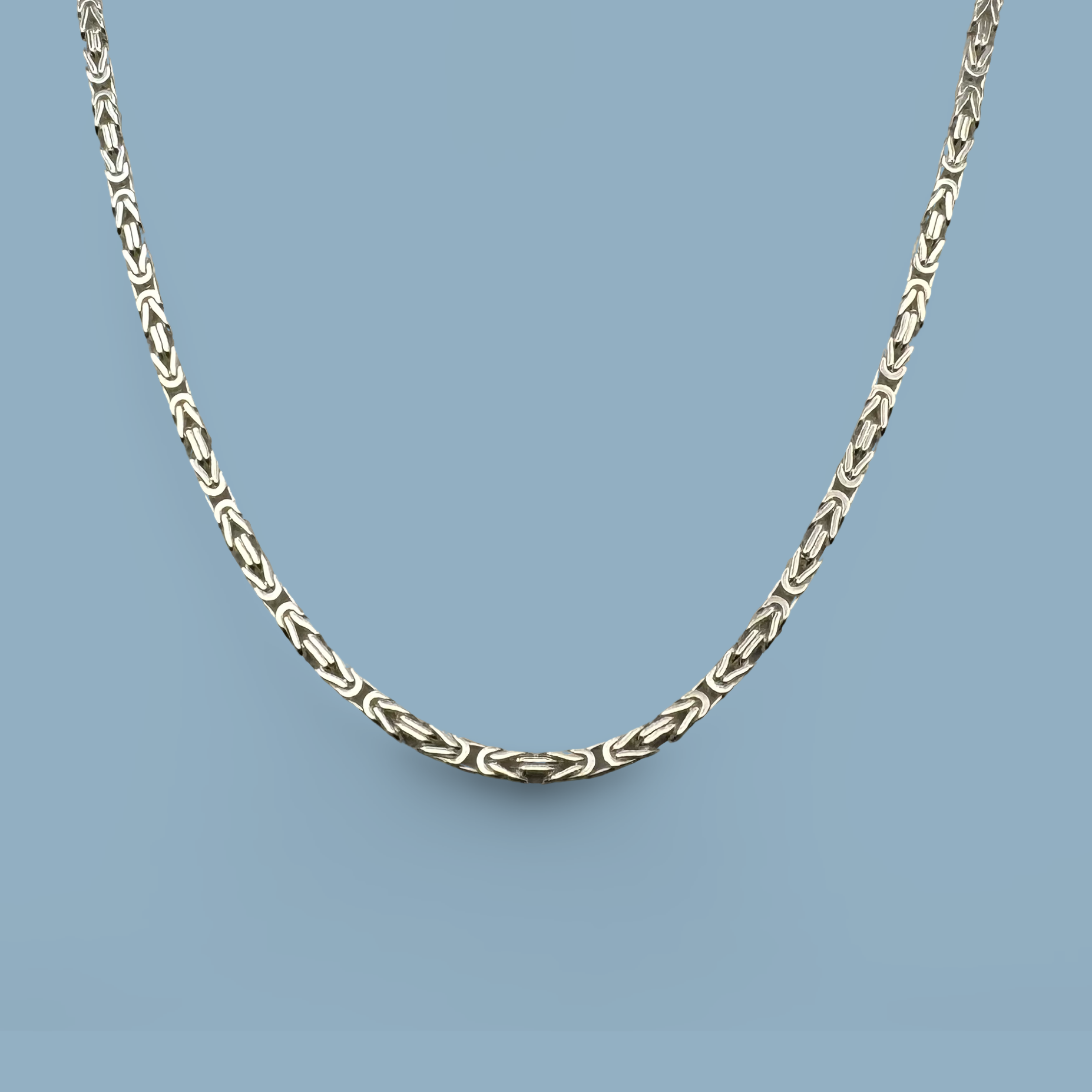 Kings Link Necklace 925 Sterling Silver